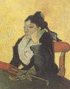 Vincent Van Gogh L'Arlesienne:Madame Ginoux wtih Books (nn04) USA oil painting artist